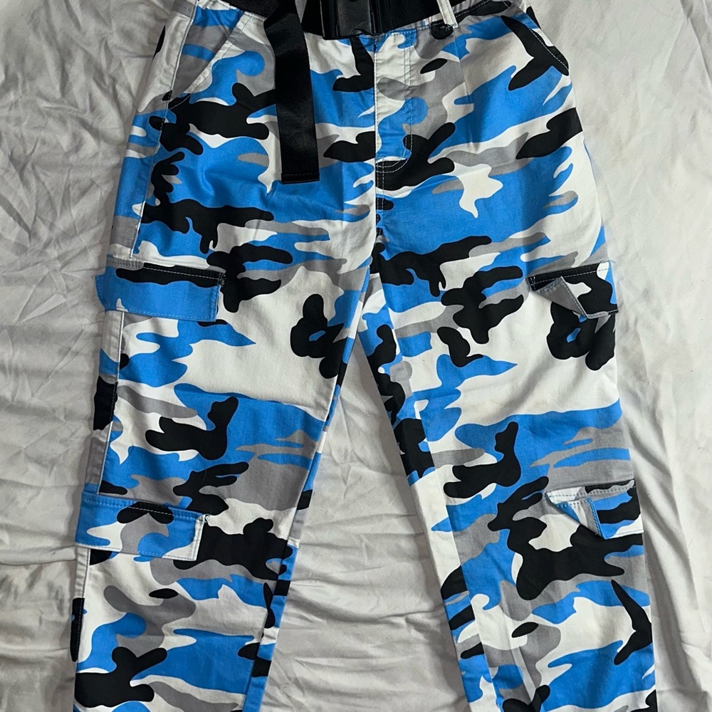 VIP Blue and Black Camo Pants